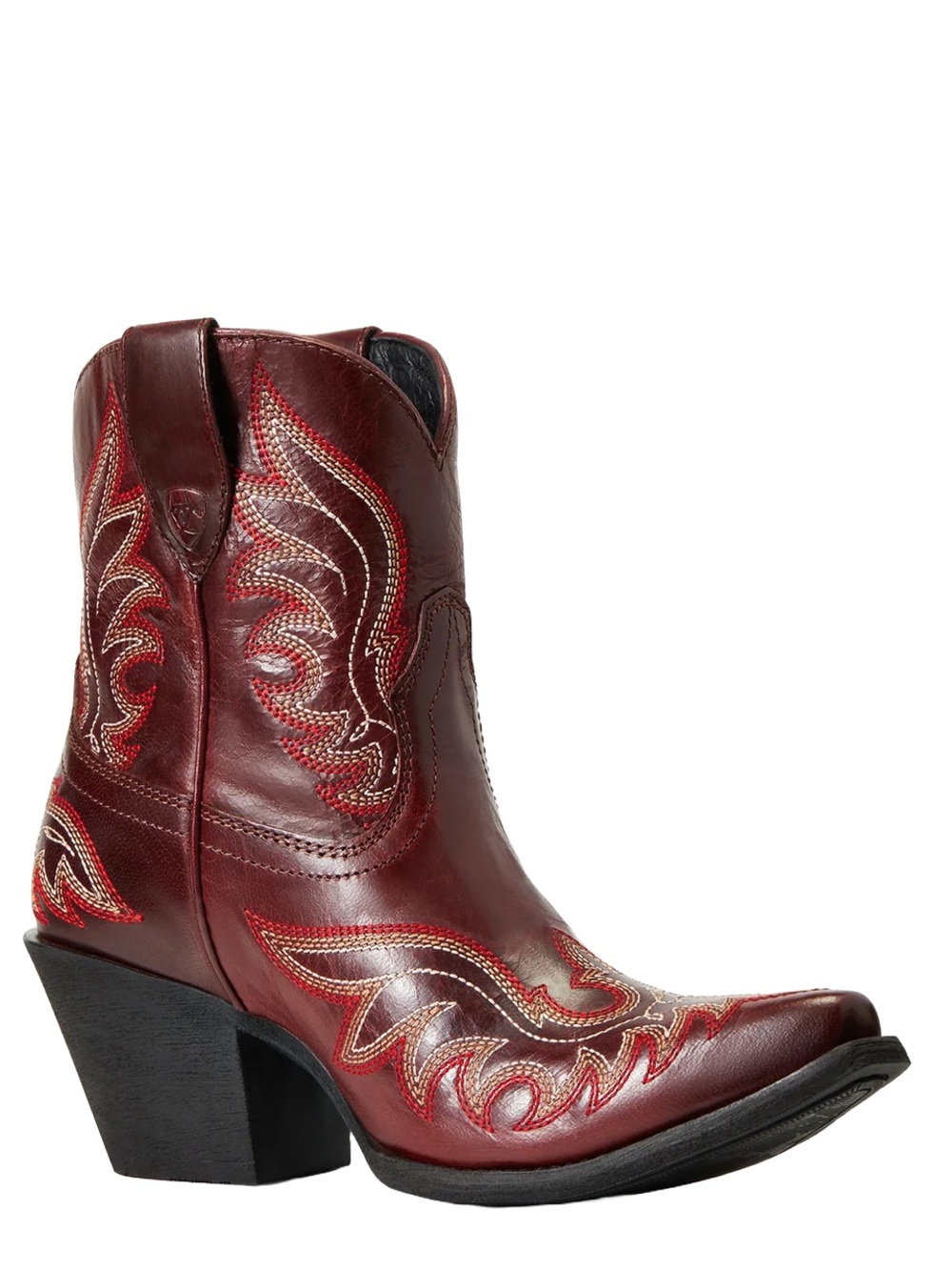 Ariat® Ladies Chandler Pimento Red Snip Toe Western Booties SIZE 6.5